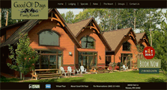 Desktop Screenshot of goodoldaysresort.com